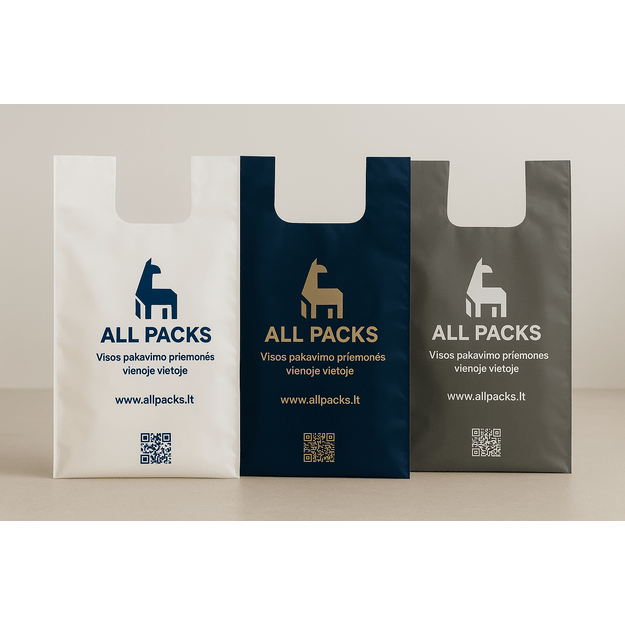 Plastikiniai maišeliai U formos