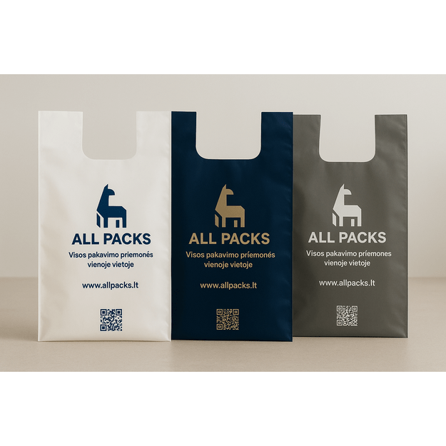 Plastikiniai maišeliai U formos