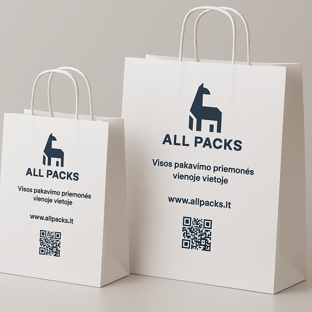 Kraft maišeliai, balti 1