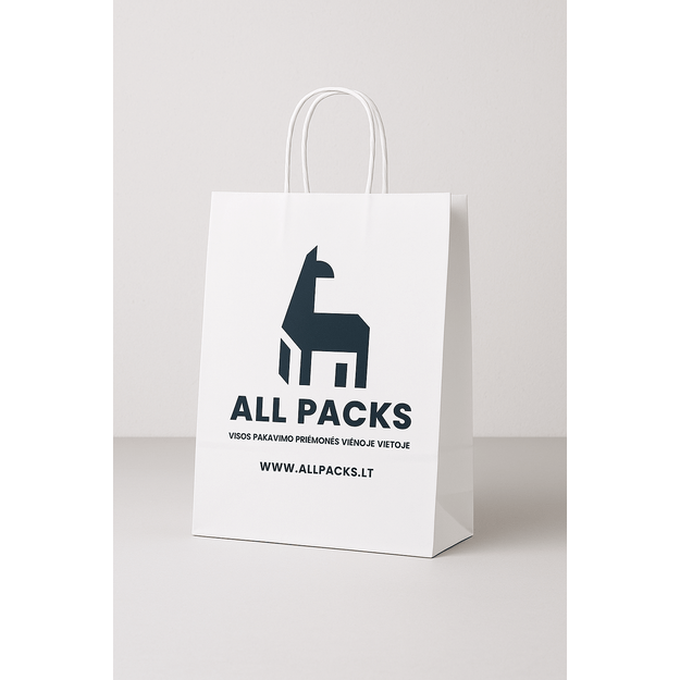 Kraft maišeliai, balti