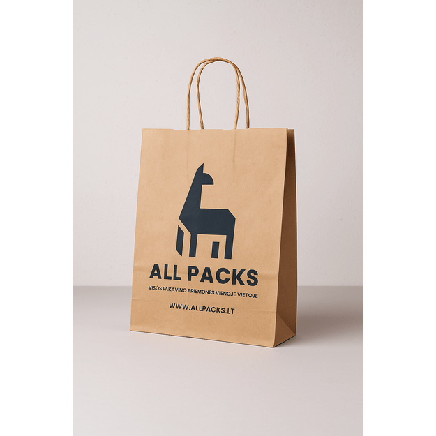 Kraft maišeliai, rudi