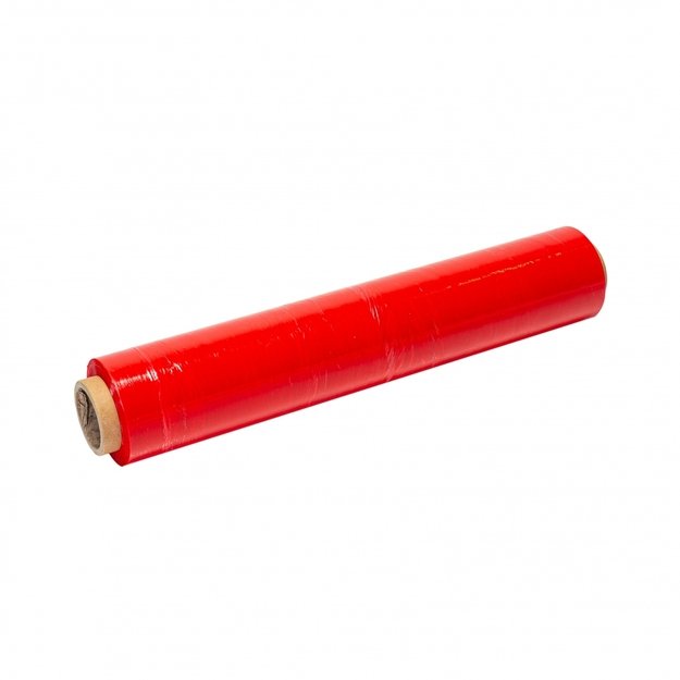 Pakavimo plėvelė 450mm/17mik rankinė raudona 1